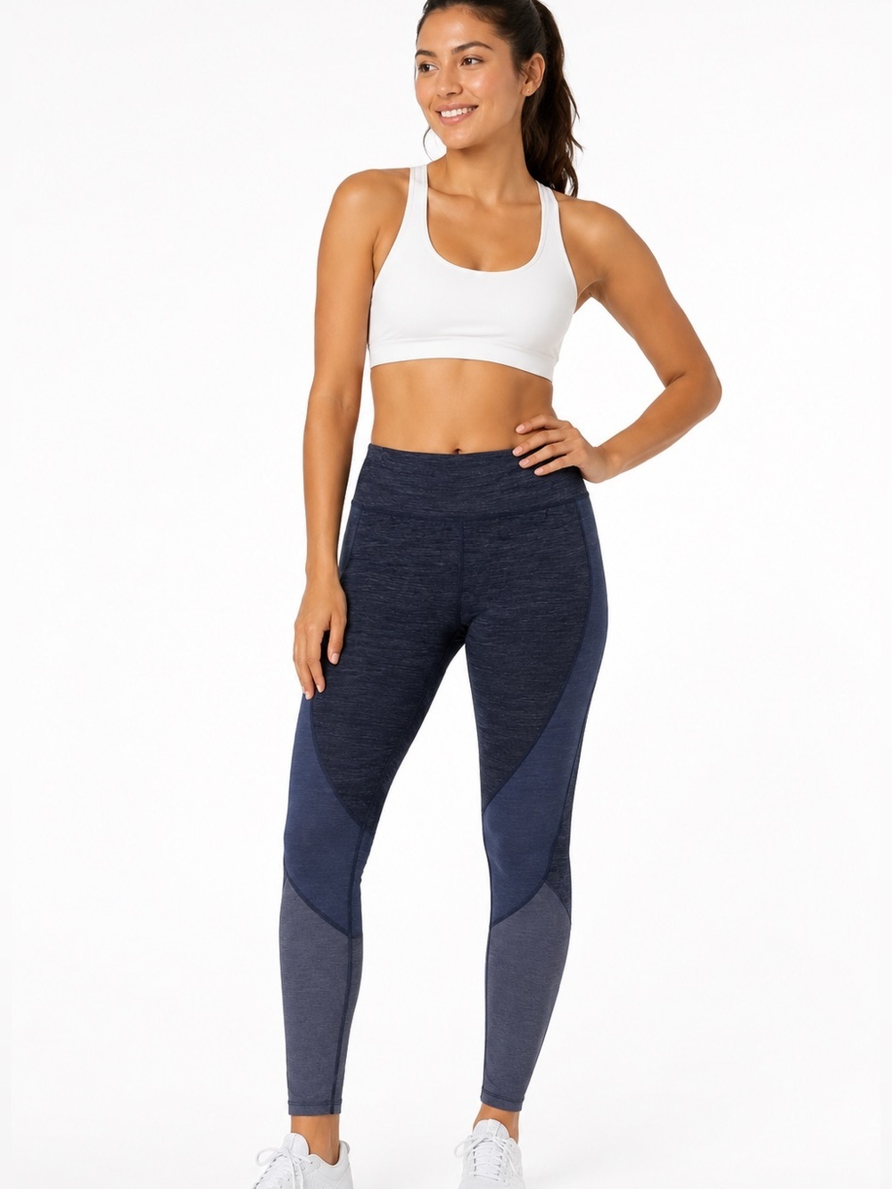 Athletic Works Multi-Colorblock High-Waist Leggings